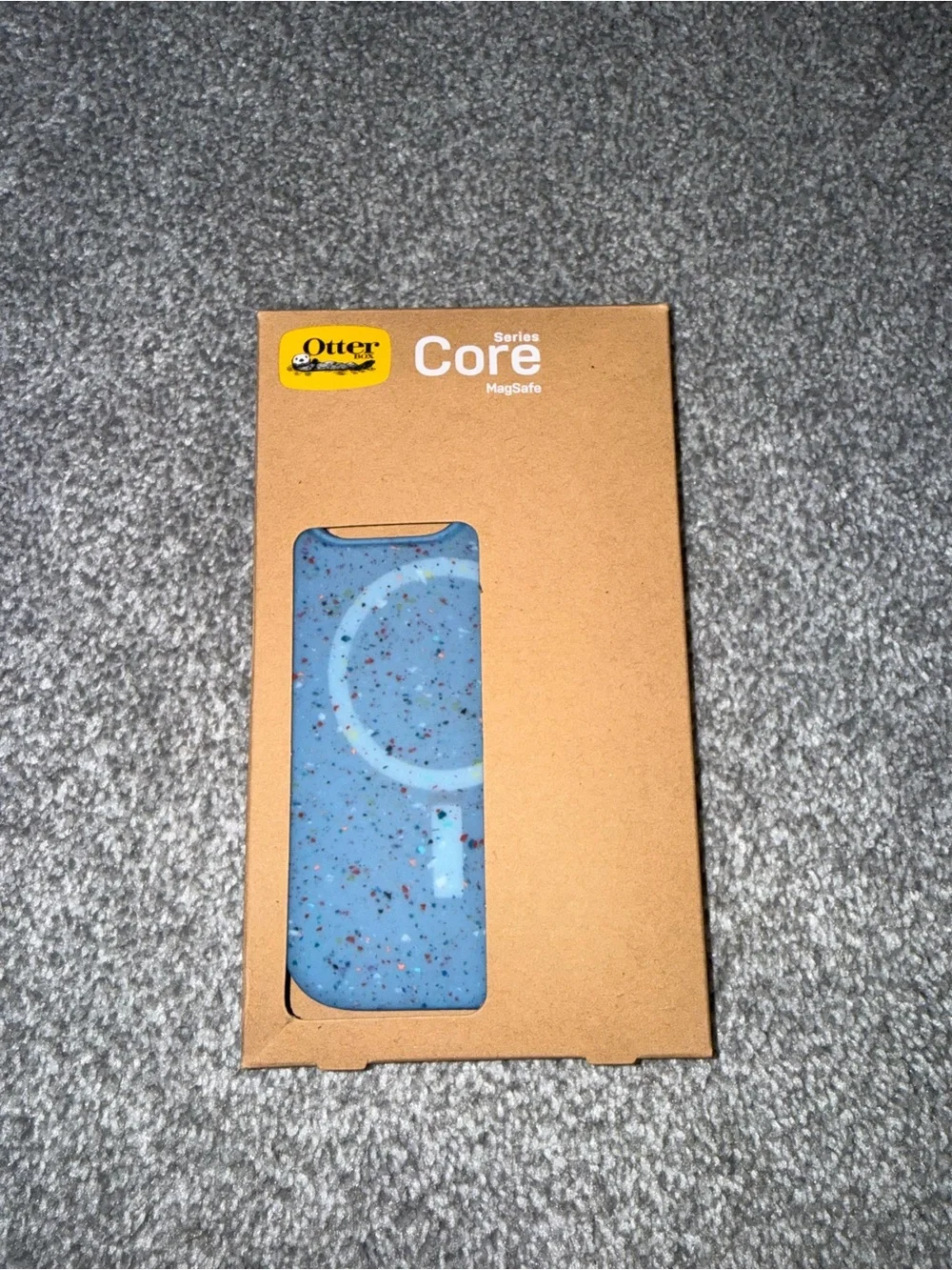 OtterBox Core Series MagSafe Light Blue Speckled iPhone Case 14 Pro